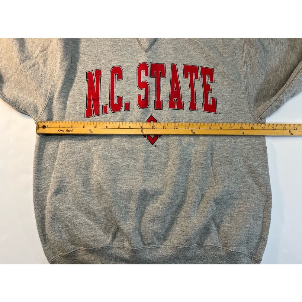 Vintage N.C. State Wolfpack Crewneck Sweatshirt‎ Mens M Gray 90s Collegiate - Picture 3 of 6